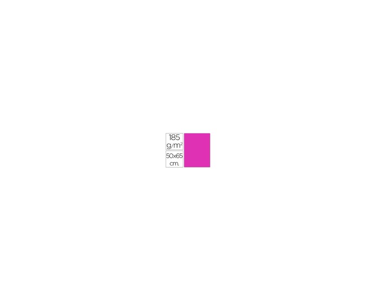 Cartulina guarro fucsia 50x65 cm 185 gr
