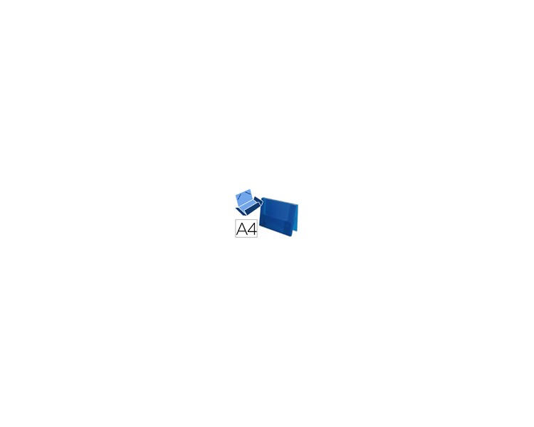 Carpeta liderpapel portadocumentos gomas 36932 polipropileno din a4 azul translucido -lomo 25 mm