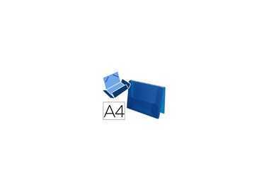 Carpeta liderpapel portadocumentos gomas 36932 polipropileno din a4 azul translucido -lomo 25 mm Carpeta liderpapel portadocumentos gomas 36932 polipropileno din a4 azul translucido -lomo 25 mm