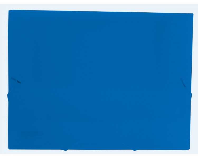 Carpeta liderpapel portadocumentos gomas 36932 polipropileno din a4 azul translucido -lomo 25 mm