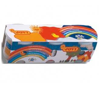 Pasta jovi blandiver caja de 3 botes amarillo/azul/rojo