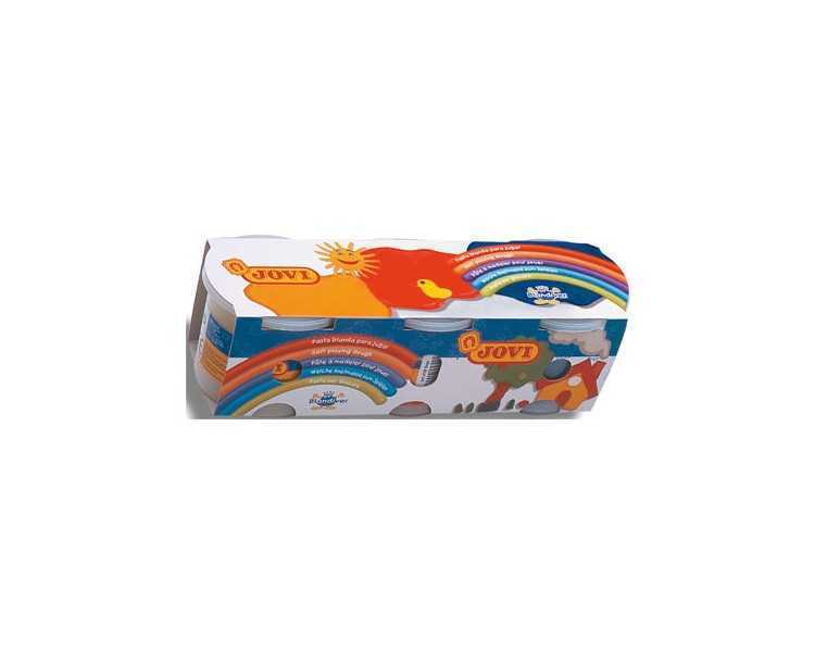 Pasta jovi blandiver caja de 3 botes amarillo/azul/rojo