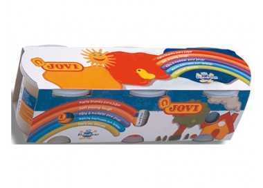 Pasta jovi blandiver caja de 3 botes amarillo/azul/rojo