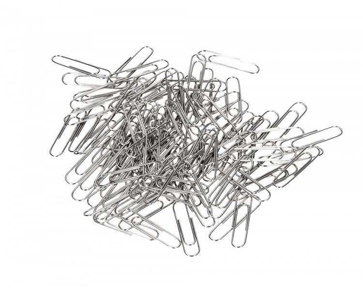 Clips niquelados q-connect nº2 33 mm cubilete de 1000 unidades