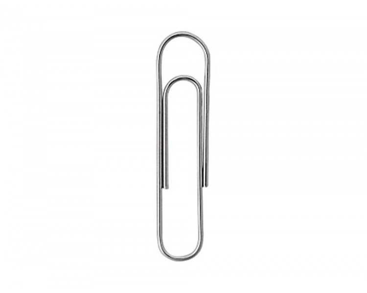 Clips niquelados q-connect nº2 33 mm cubilete de 1000 unidades