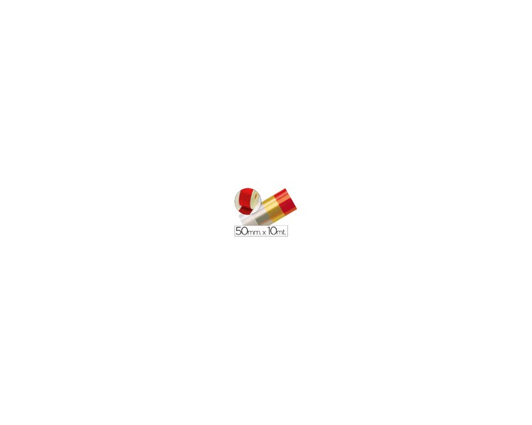 Cinta fantasia 10 mt x 50 mm rojo