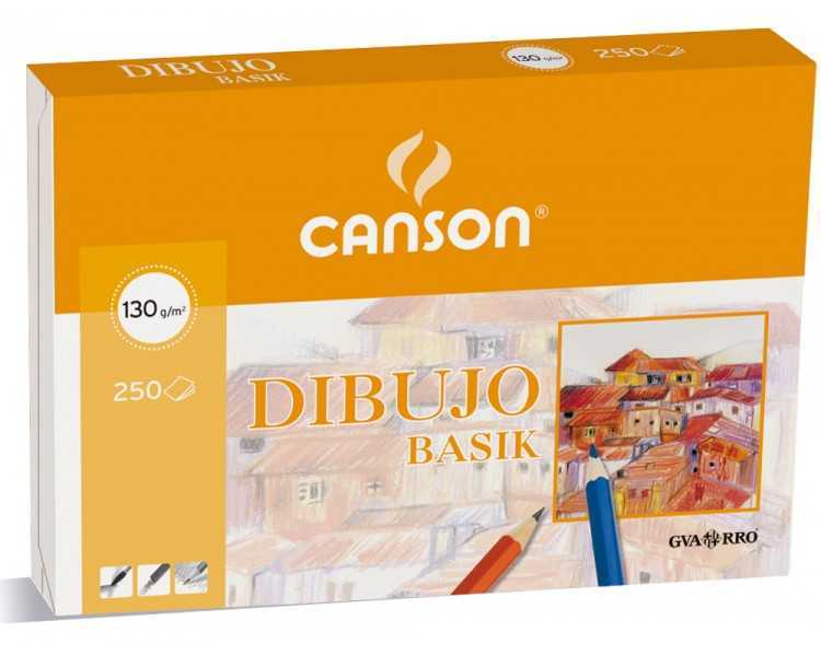 Papel dibujo basik 297x420 130 gr sin recuadro