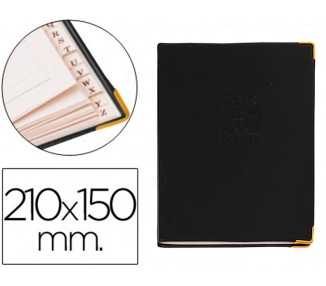 Listin telefonico q-connect tapa flexible con cantonera dorada 210x150 mm