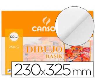 Papel dibujo basik 23x32.5 cm 130 gr sin recuadro