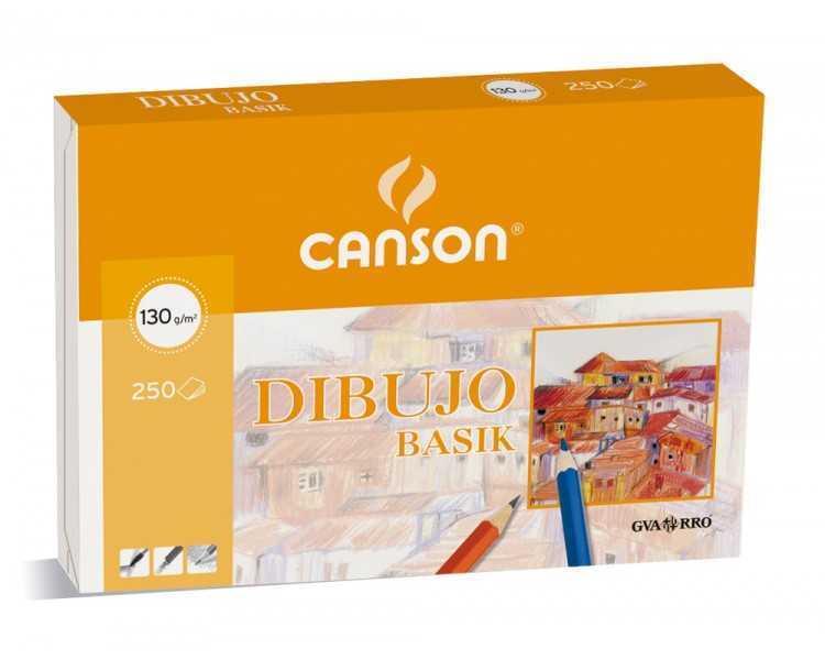 Papel dibujo basik 23x32.5 cm 130 gr sin recuadro