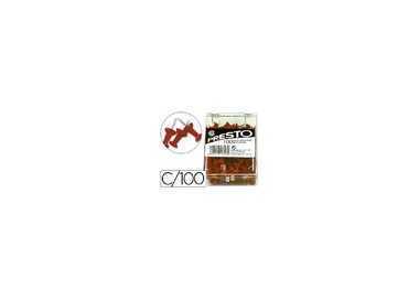 Señalizador de planos q-connect rojo caja de 100 unidades