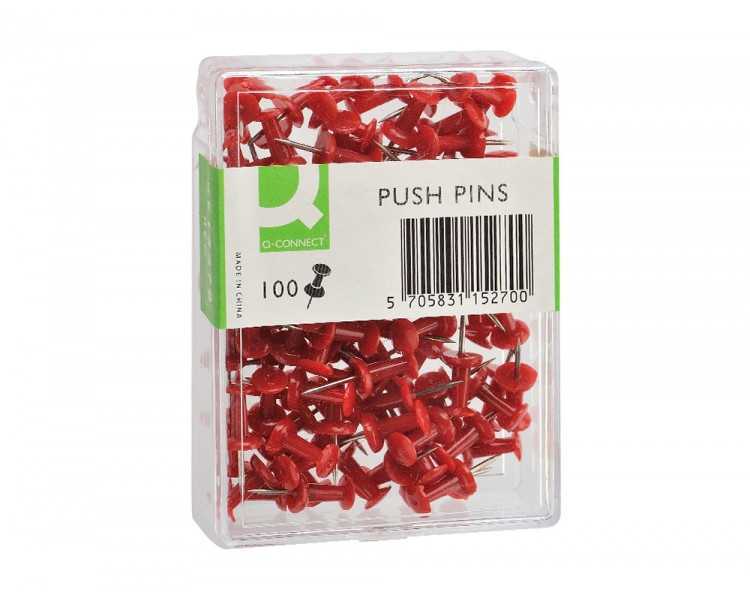 Señalizador de planos q-connect rojo caja de 100 unidades