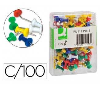 Señalizador de planos q-connect caja de 100 unidades colores surtidos