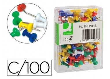 Señalizador de planos q-connect caja de 100 unidades colores surtidos