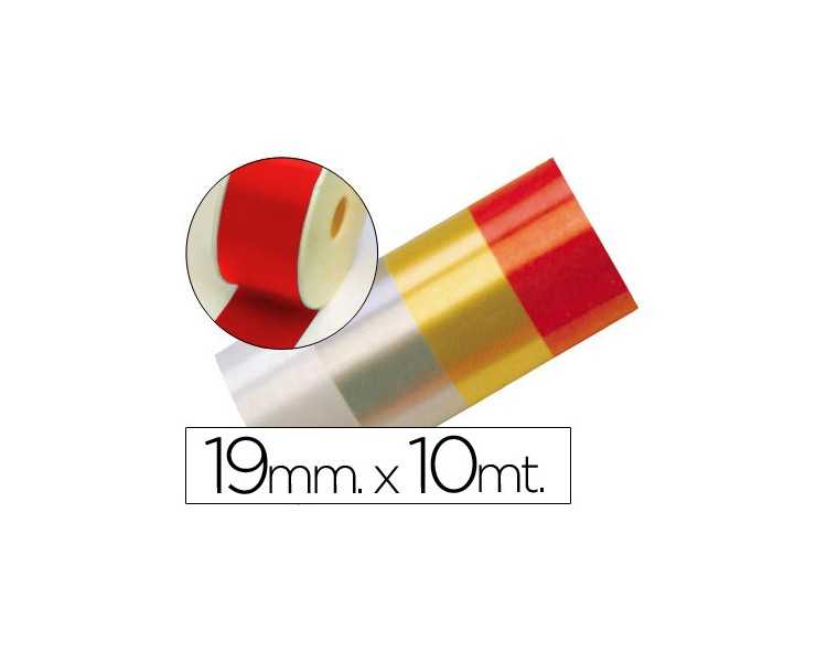 Cinta fantasia 10 mt x 19 mm rojo