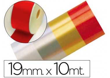 Cinta fantasia 10 mt x 19 mm rojo