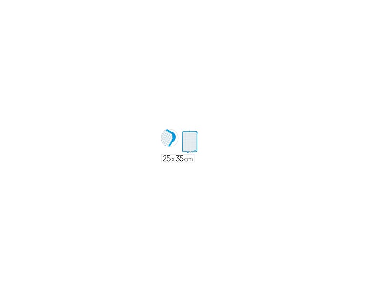Pizarra blanca liderpapel 25x35 cm con rotulador y borrador