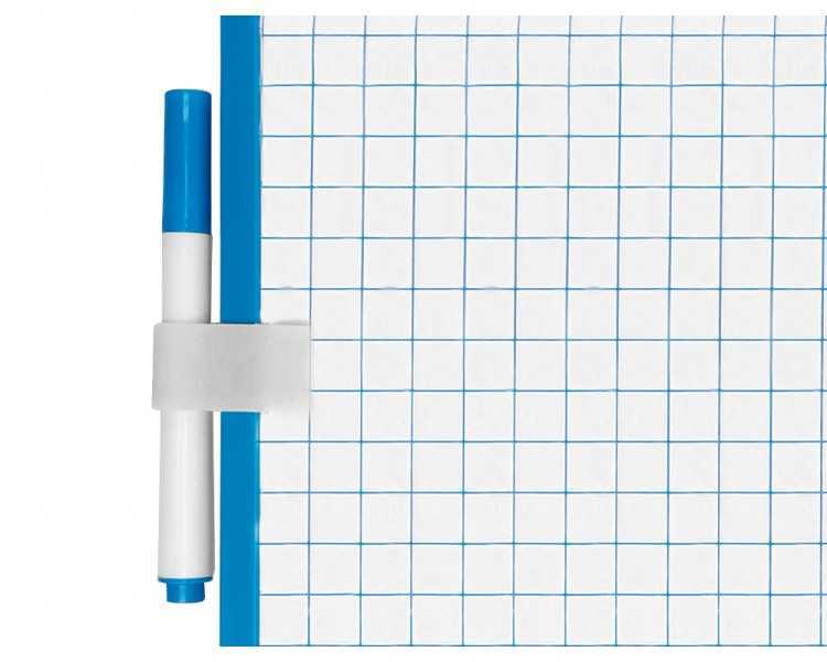 Pizarra blanca liderpapel 25x35 cm con rotulador y borrador