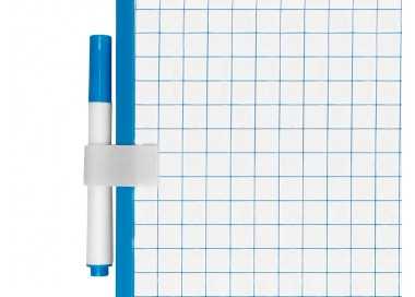 Pizarra blanca liderpapel 25x35 cm con rotulador y borrador