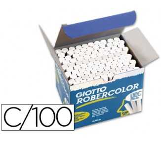 Tiza blanca antipolvo robercolor caja de 100 unidades