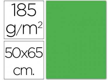 Cartulina guarro verde manzana 50x65 cm 185 gr