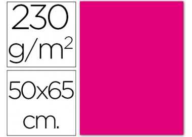 Cartulina fluorescente magenta 50x65 cm 230 gr