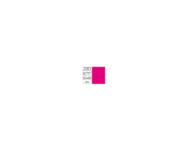 Cartulina fluorescente magenta 50x65 cm 230 gr