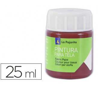 Pintura para tela la pajarita rojo ingles 25 ml