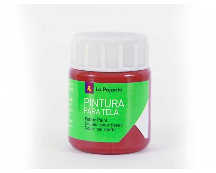 Pintura para tela la pajarita rojo ingles 25 ml