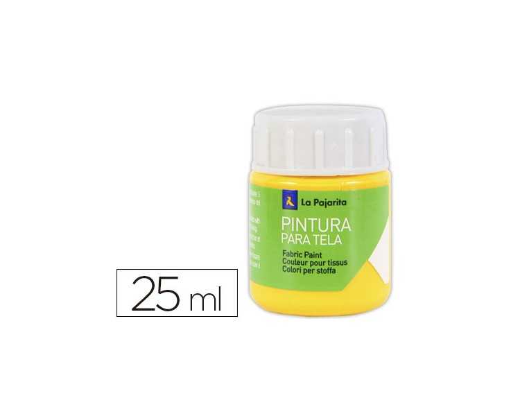 Pintura para tela la pajarita amarillo real 25 ml