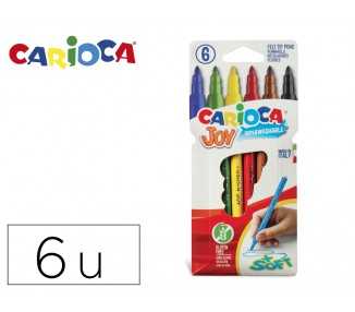 Rotulador carioca joy caja de 6 colores surtidos