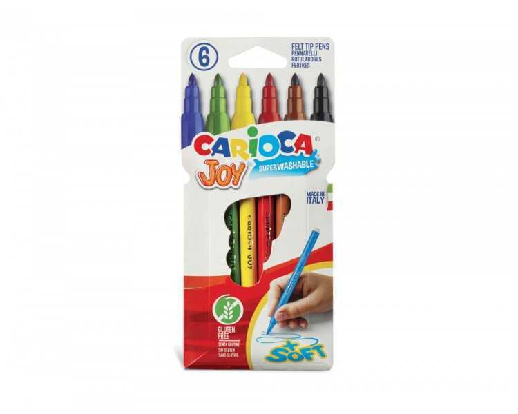 Rotulador carioca joy caja de 6 colores surtidos