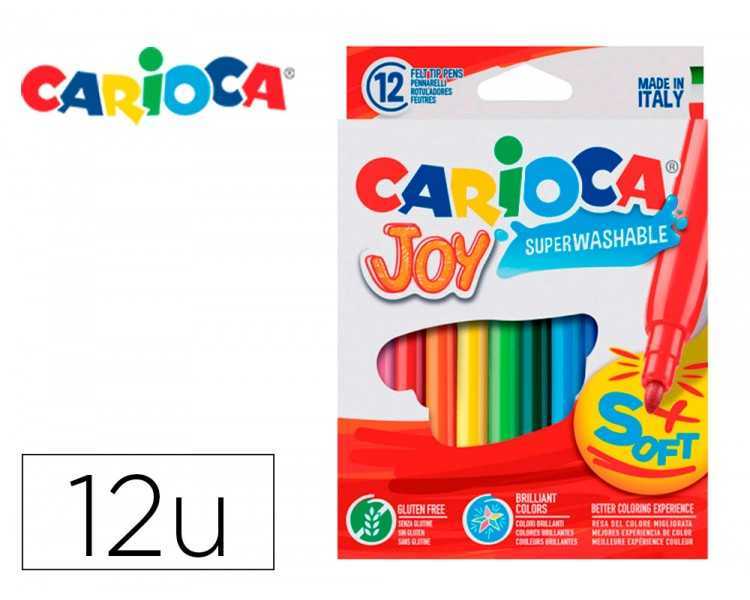 Rotulador carioca joy caja de 12 colores surtidos