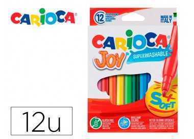 Rotulador carioca joy caja de 12 colores surtidos