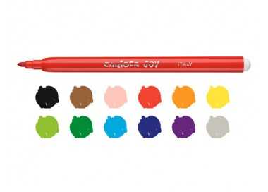 Rotulador carioca joy caja de 12 colores surtidos Rotulador carioca joy caja de 12 colores surtidos