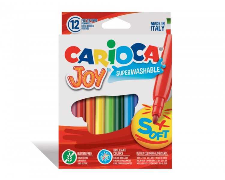 Rotulador carioca joy caja de 12 colores surtidos