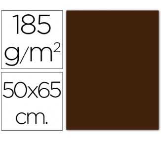 Cartulina guarro marron chocolate 50x65 cm 185 gr
