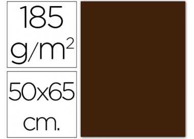 Cartulina guarro marron chocolate 50x65 cm 185 gr
