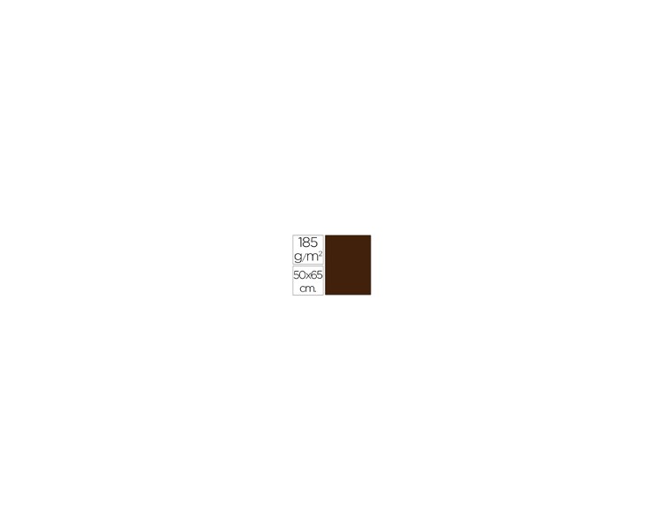 Cartulina guarro marron chocolate 50x65 cm 185 gr
