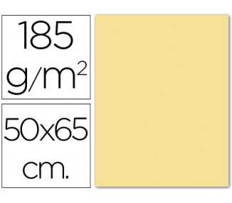 Cartulina guarro crema 50x65 cm 185 gr