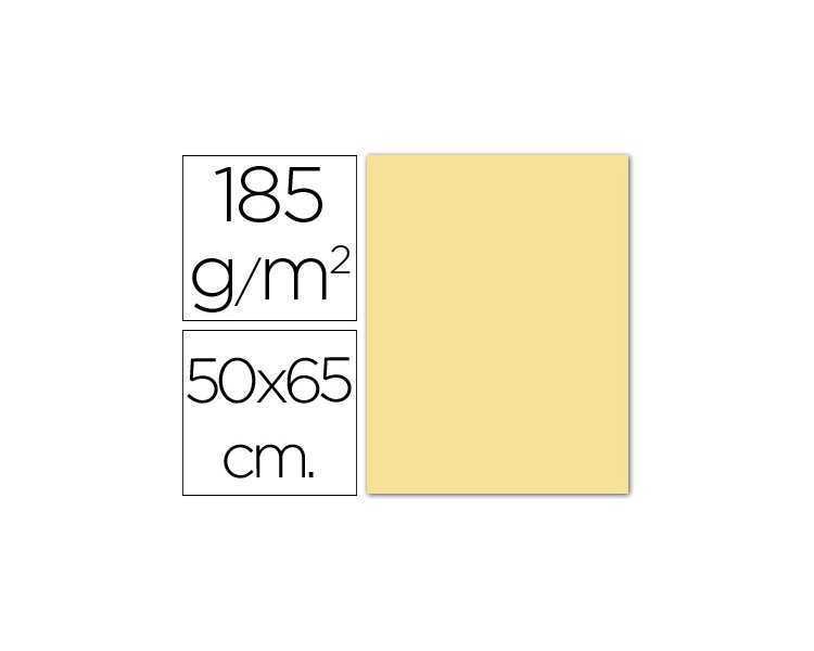 Cartulina guarro crema 50x65 cm 185 gr