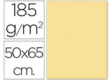 Cartulina guarro crema 50x65 cm 185 gr
