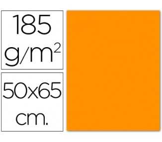 Cartulina guarro naranja 50x65 cm 185 gr