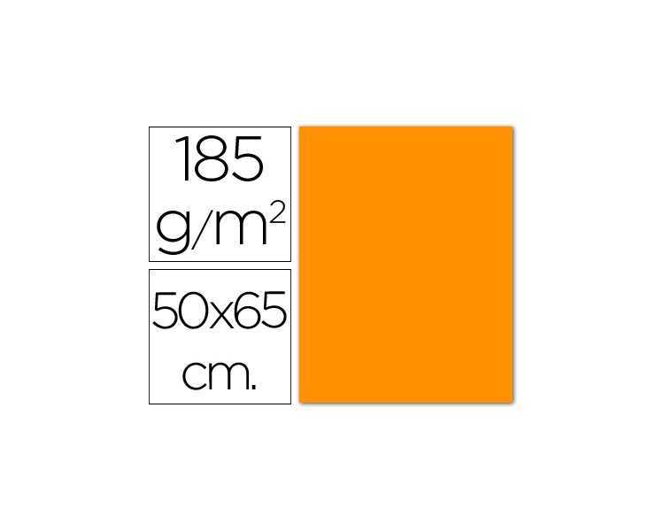 Cartulina guarro naranja 50x65 cm 185 gr