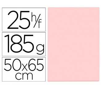 Cartulina guarro rosa 50x65 cm 185 gr