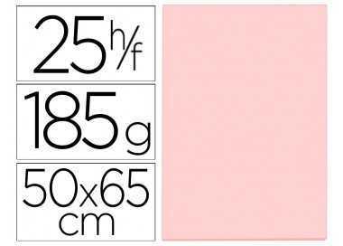 Cartulina guarro rosa 50x65 cm 185 gr