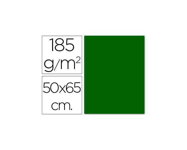 Cartulina guarro verde billar 50x65 cm 185 gr