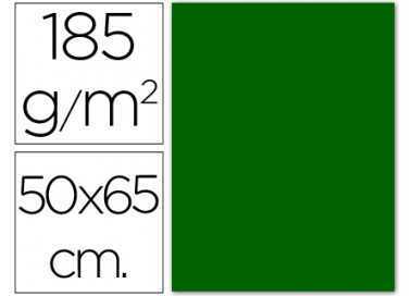 Cartulina guarro verde billar 50x65 cm 185 gr