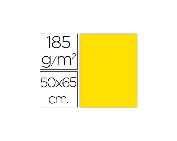 Cartulina guarro gualda 50x65 cm 185 gr