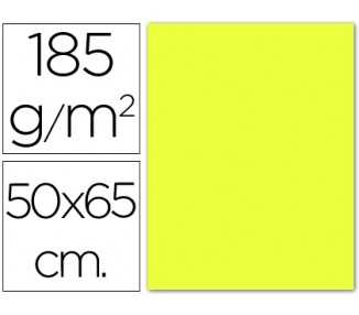 Cartulina guarro amarillo limon 50x65 cm 185 gr